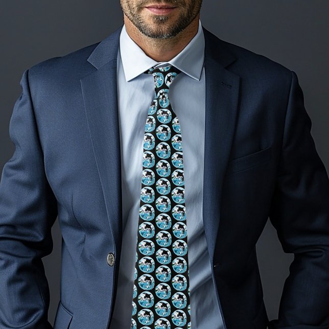 Orca Killer Whale Blue Ocean Tie (Creator Uploaded)