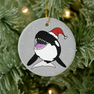 Orca Killer Whale Ceramic Ornament