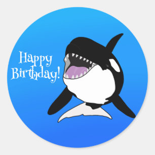 Orca Killer Whale Classic Round Sticker