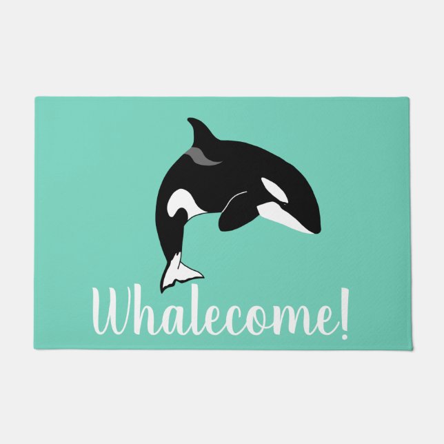 Orca Killer Whale Doormat (Front)