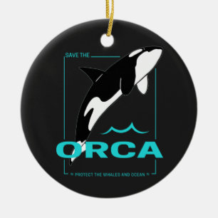 Orca Killer Whale for a girl who just loves Orcas Ceramic Ornament