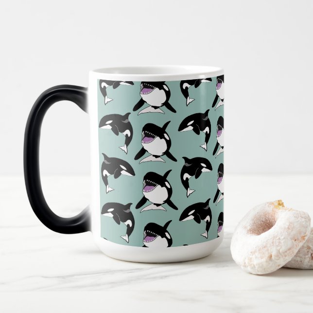 Orca Killer Whale  Magic Mug (With Donut)