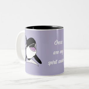 Orca Killer Whale Spirit Animal Two-Tone Coffee Mug