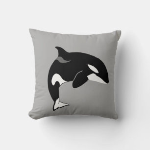 Orca Killer Whale Throw Pillow