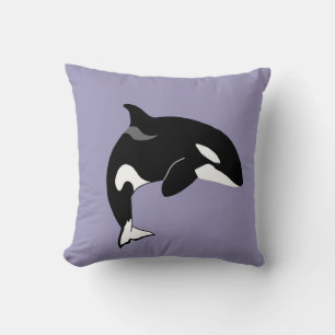 Orca Killer Whale Throw Pillow