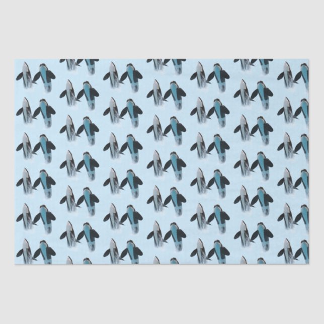 Orca / Killer Whale Tissue Paper  (Front)