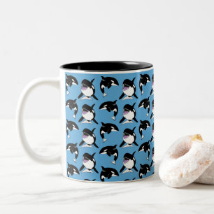 Orca Killer Whale  Two-Tone Coffee Mug