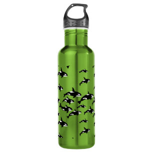 Orca Killer Whales Marine Wildlife Graphic Print 710 Ml Water Bottle