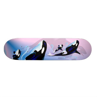 Orca Mom and Baby Skateboard