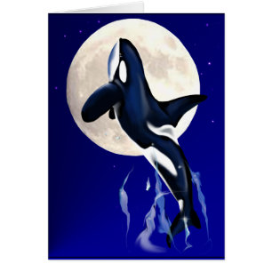 Orca Moon Card