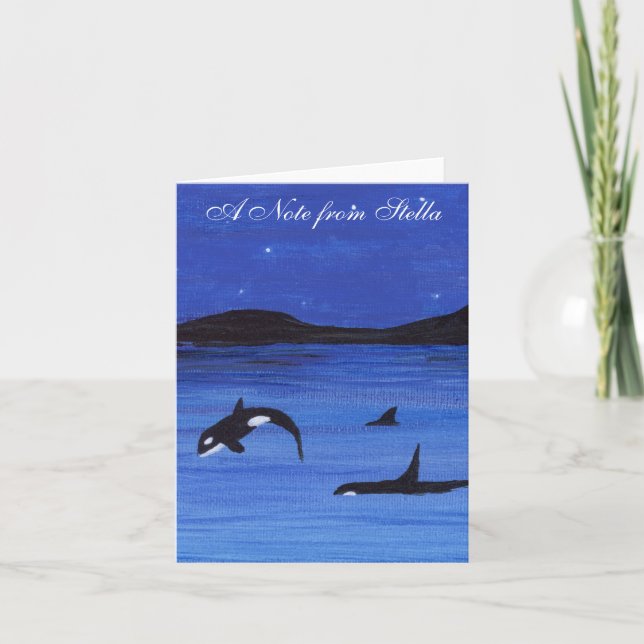 Orca Note Card (Front)