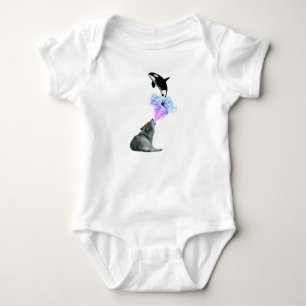 Orca out of the Howl Baby Bodysuit