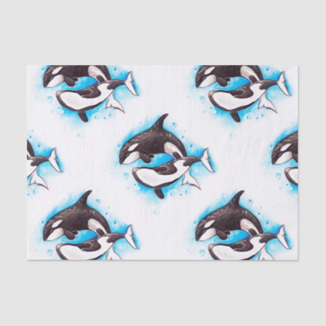 orca play tissue paper (Front)