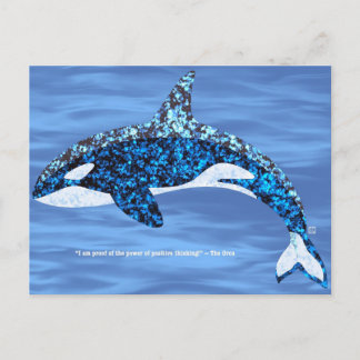 Orca Positive Thinking Postcards