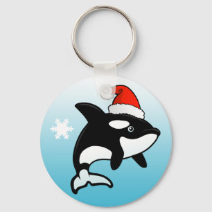 Orca Santa Keychain