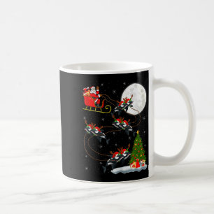 Orca Santa Sleigh Flying Funny Magical Christmas T Coffee Mug