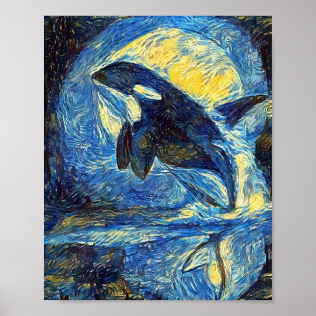Orca Starry Night Poster (Front)