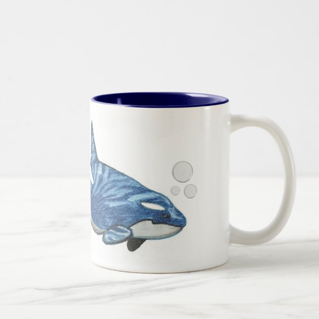 "Orca" Two-Tone Coffee Mug (Right)