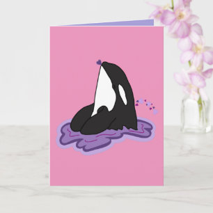 Orca Valentines Day Card