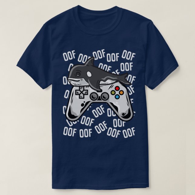 Orca Video Game Noob Oof Kids Boys Girls Gift Pull T-Shirt (Design Front)
