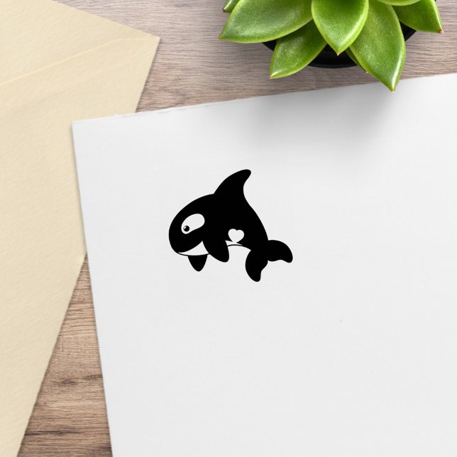 Orca Whale 2 Rubber Stamp (Creator Uploaded)
