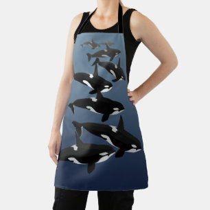 Orca Whale Apron Killer Whale Art Aprons & GIfts