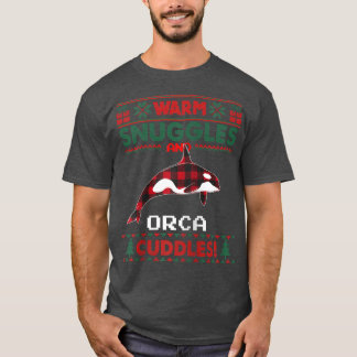 Orca Whale Christmas Pajama Ugly Christmas Sweate T-Shirt