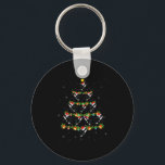 Orca Whale Christmas Tree Lights Santa Funny Sea A Keychain<br><div class="desc">Orca Whale Christmas Tree Lights Santa Funny Sea Animal Xmas</div>