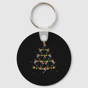 Orca Whale Christmas Tree Lights Santa Funny Sea A Keychain