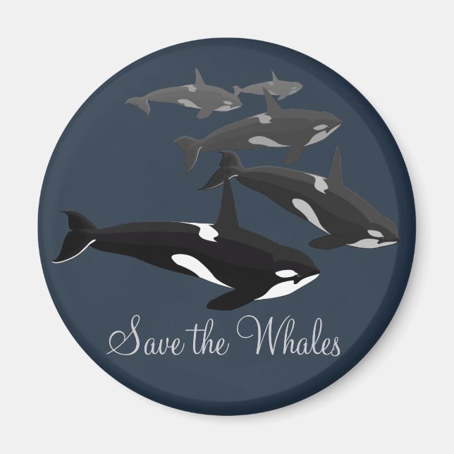 Orca Whale Frigo Magnet Killer Whale Art Magnets (Devant)