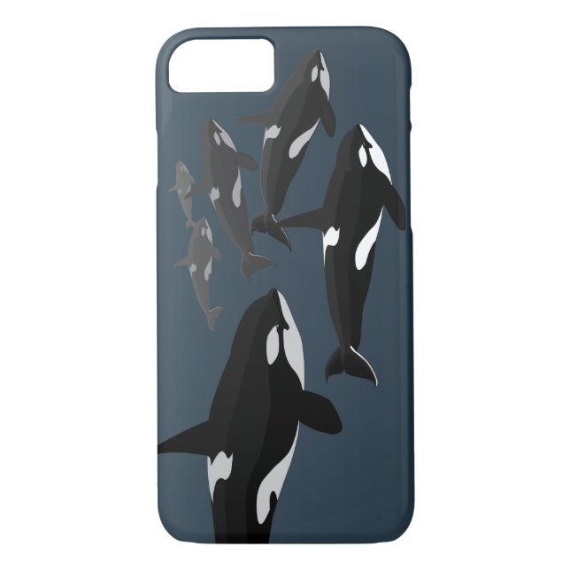 Orca Whale iPhone 7 Case Killer Whale Art Case (Back)