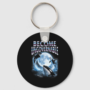 Orca whale lover sea ocean animal becomes keychain