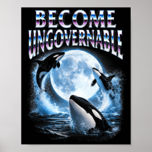 Orca whale lover sea ocean animal becomes poster