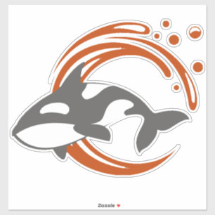 Orca Whale Mascot Logo