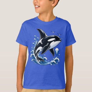 Orca Whale Ocean Wave T-Shirt – Killer Whale Desig