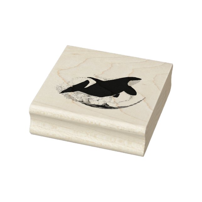 Orca Whale  Rubber Stamp (Stamp)
