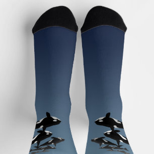 Orca Whale Socks Whale Art Socks - Customize
