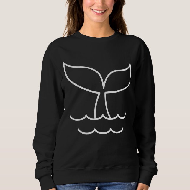 Orca Whale Tail Sweatshirt (Front)