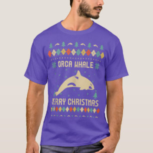 ORCA WHALE Ugly Christmas Sweater Vinatge Retro Ta