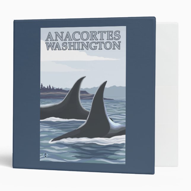 Orca Whales #1 - Anacortes, Washington Binder (Front/Inside)