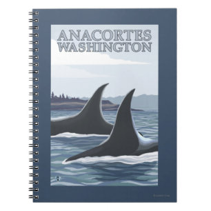 Orca Whales #1 - Anacortes, Washington Notebook