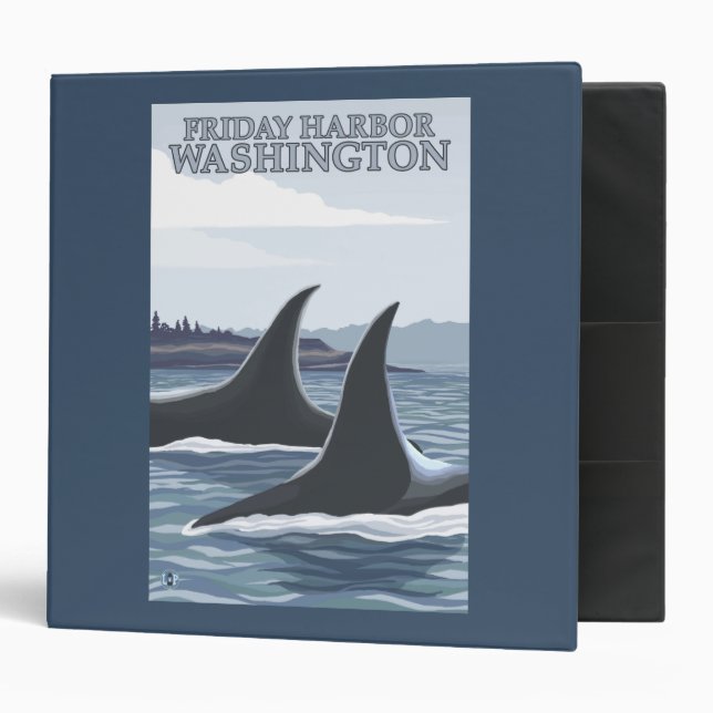 Orca Whales #1 - Friday Harbour, Washington Binder (Front/Inside)