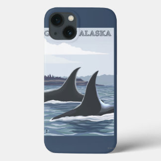 Orca Whales #1 - Gulf of Alaska iPhone 13 Case