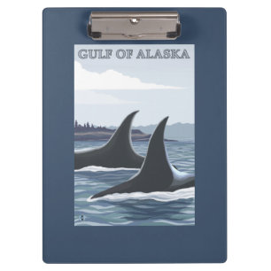 Orca Whales #1 - Gulf of Alaska Clipboard