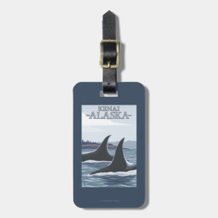 Orca Whales #1 - Kenai, Alaska Luggage Tag