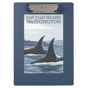 Orca Whales #1 - San Juan Island, Washington Clipboard