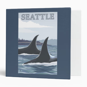 Orca Whales #1 - Seattle, Washington Binder