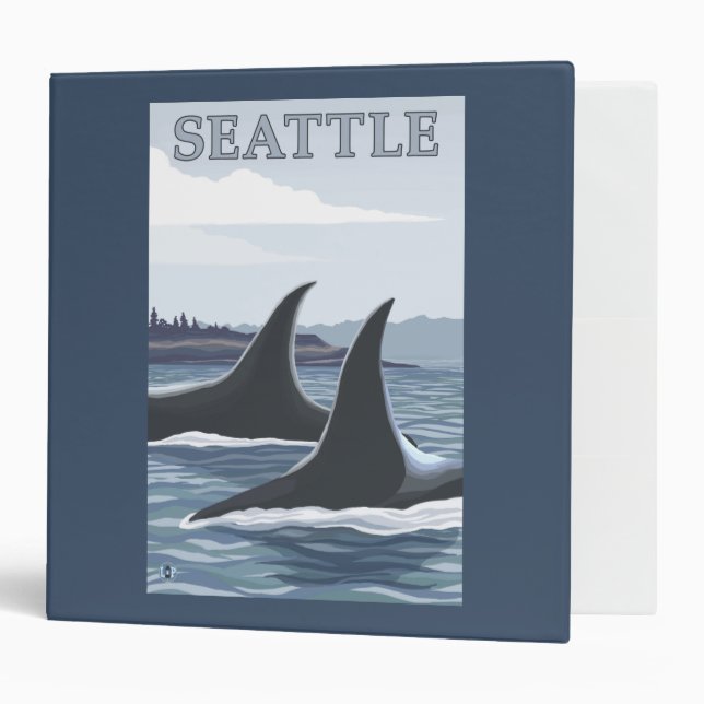 Orca Whales #1 - Seattle, Washington Binder (Front/Inside)