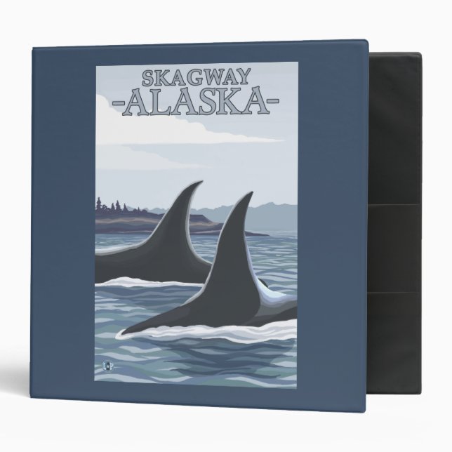 Orca Whales #1 - Skagway, Alaska Binder (Front/Inside)