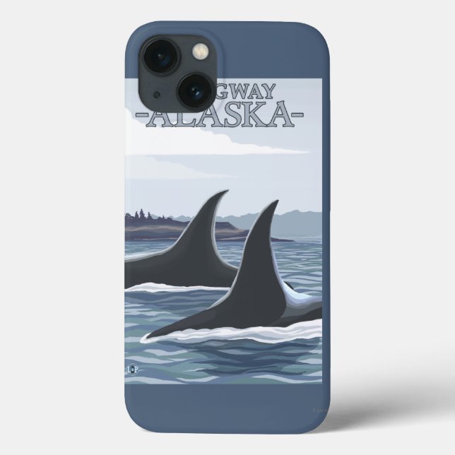 Orca Whales #1 - Skagway, Alaska Case-Mate iPhone Case (Back)